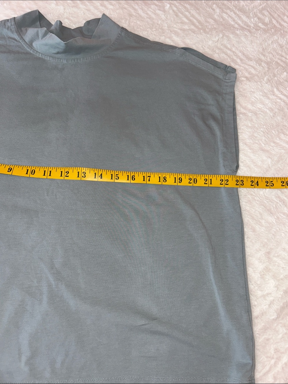 Athleta Cap Sleeve Mock Neck Tee - Slate Blue - Picture 3 of 10